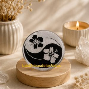 selenita placa ying yang 8cm