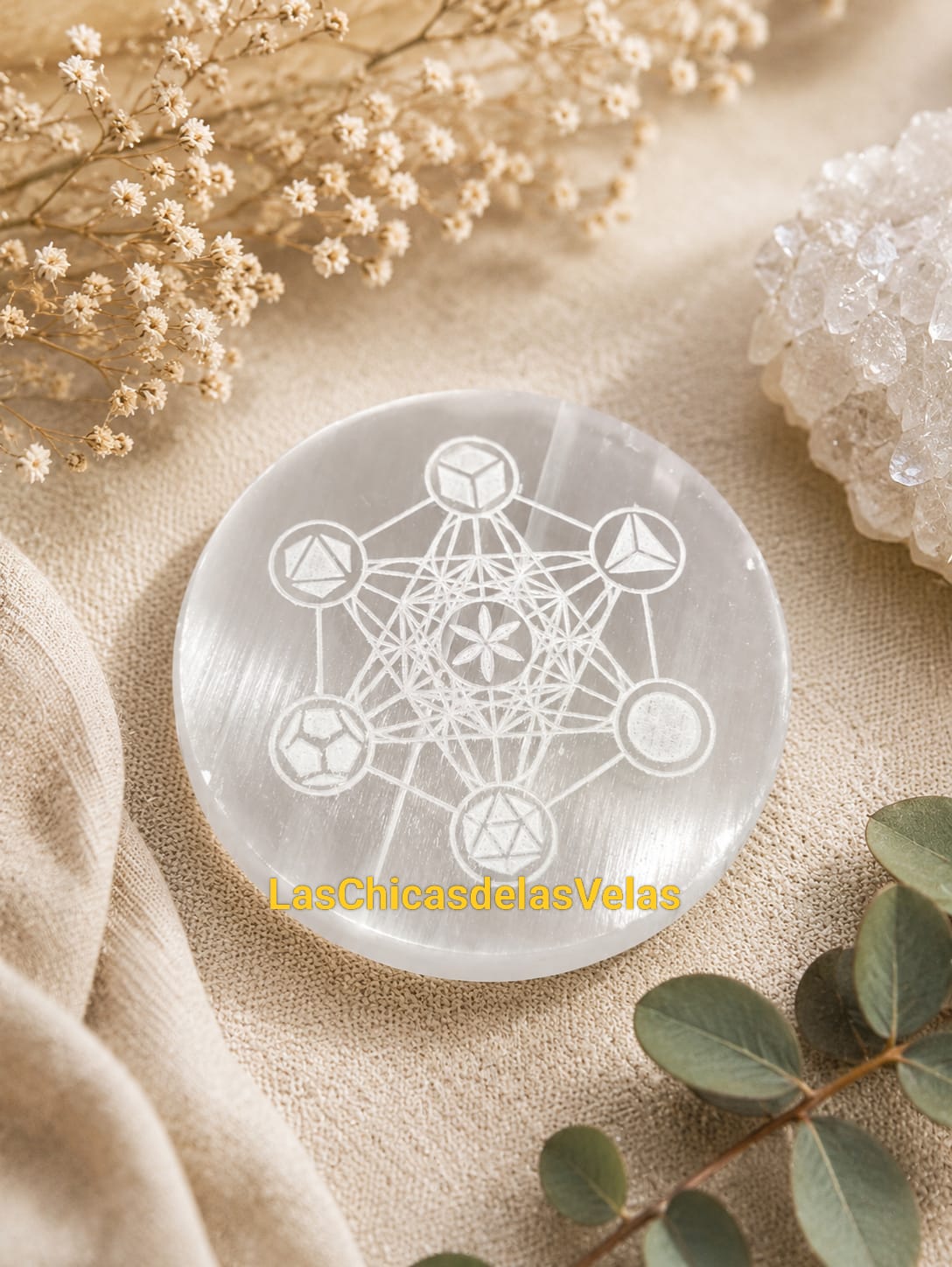 selenita placa metatron 8cm