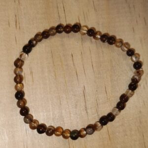 Pulsera Ágata marrón  - café