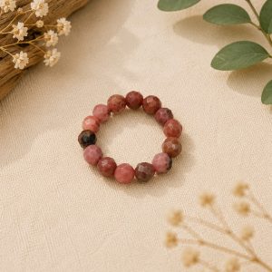 Anillo elástico rodocrosita