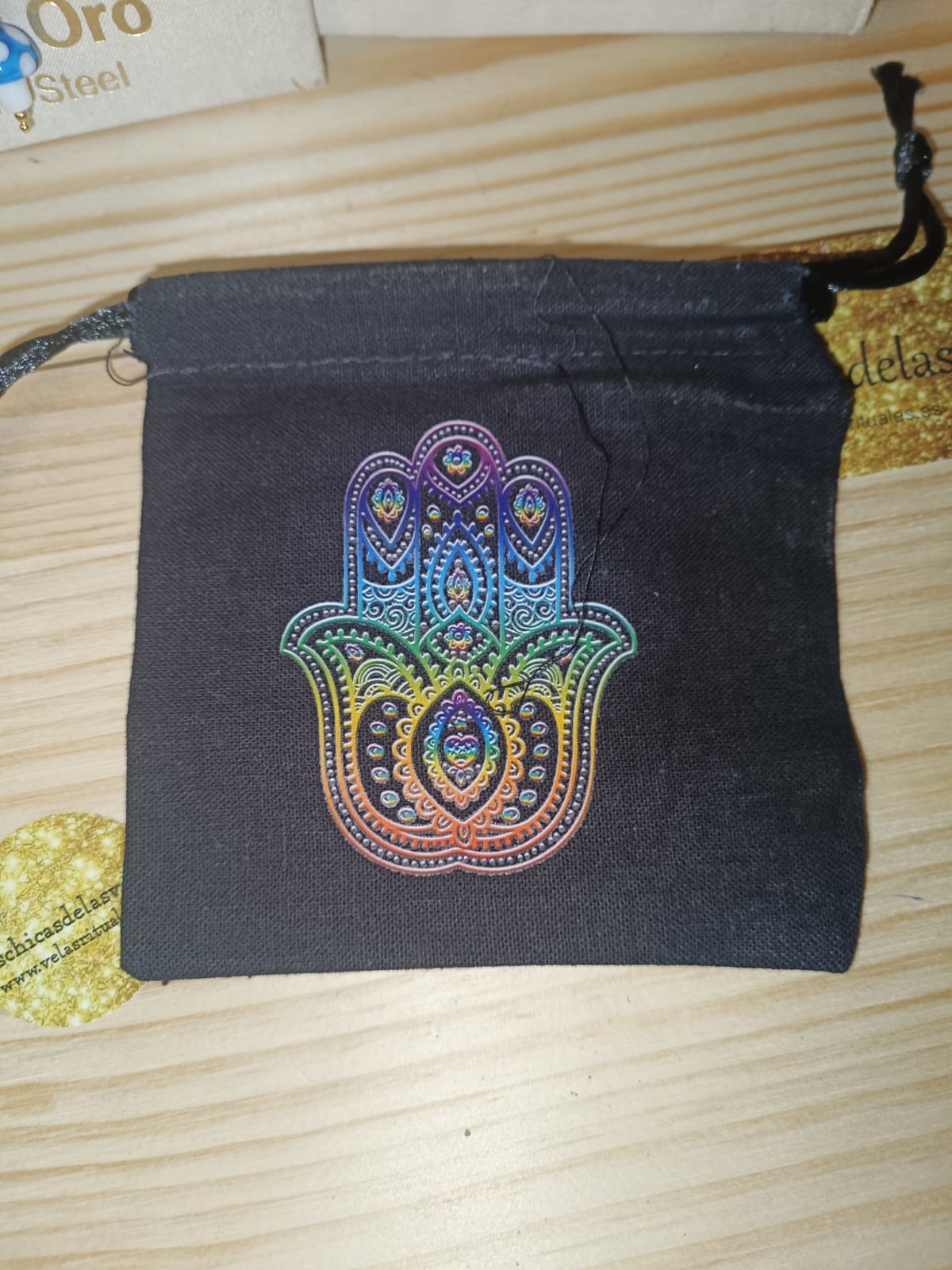 Bolsa tela diseño Mano de Fátima