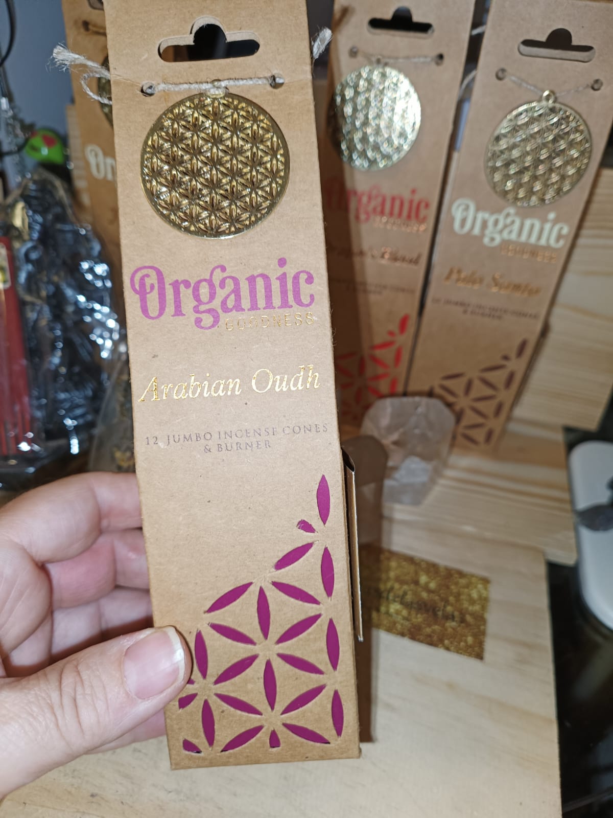 Incienso orgánico rosa de arabia