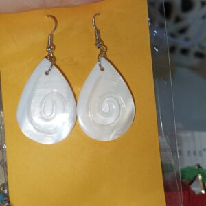 Pendientes nácar gota