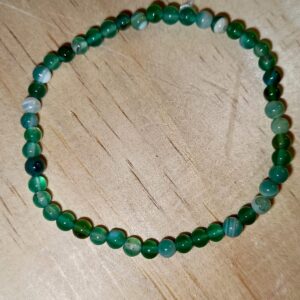 Pulsera Ágata Verde 4mm