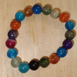 Pulsera Ágatas mix 10mm