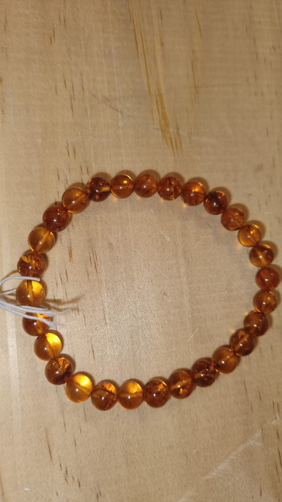 Pulsera Ámbar 6mm (resina)