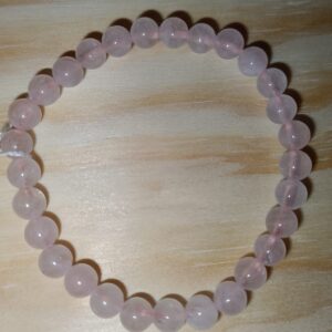 Pulsera Cuarzo rosa 6mm