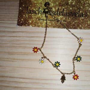 pulsera margarita y mano de fátima