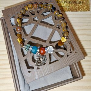 Pulsera Ojo de tigre con dije