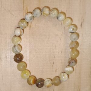 Pulsera Ópalo Amarillo 8mm
