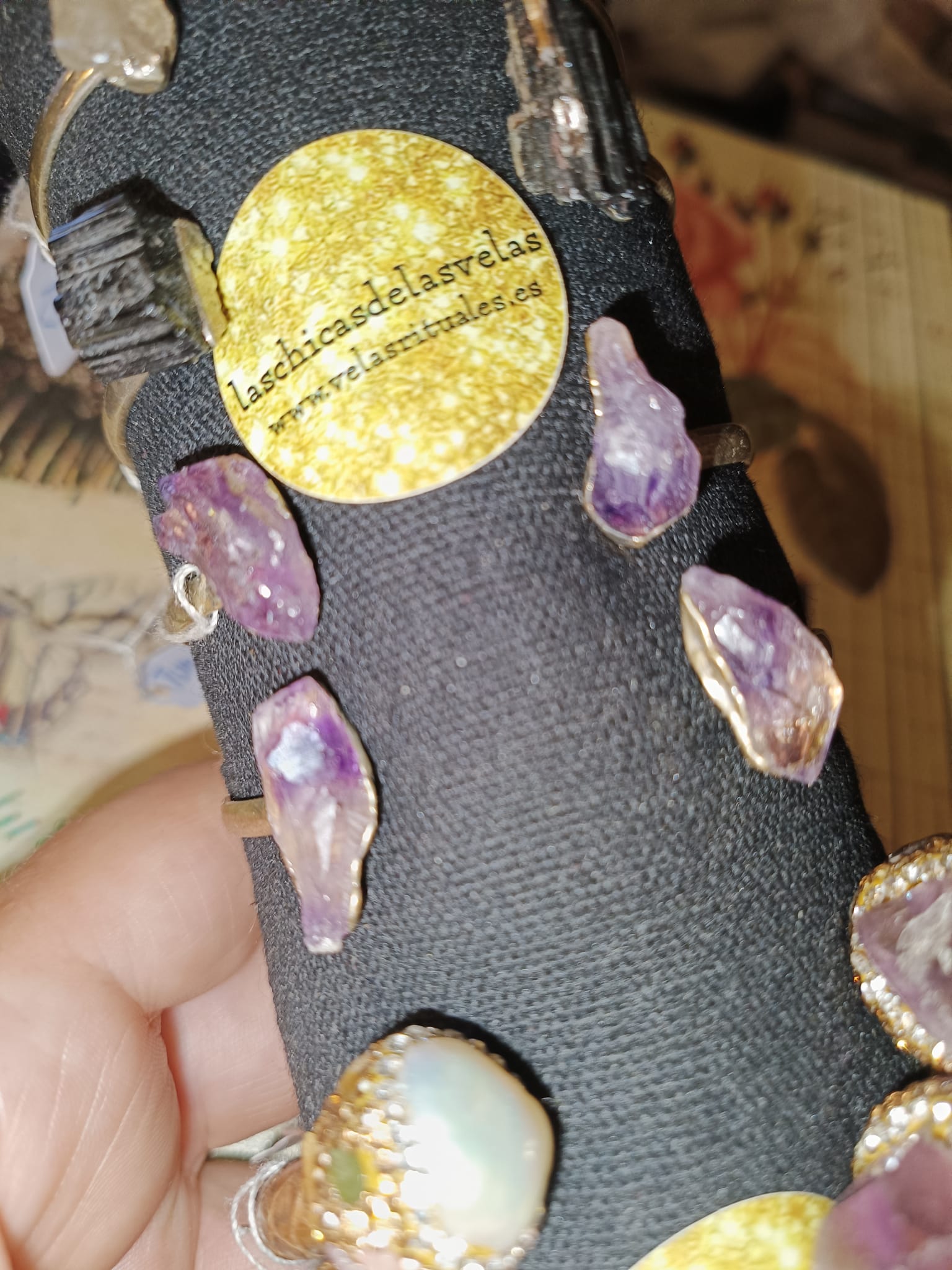 Pulsera puntas amatista
