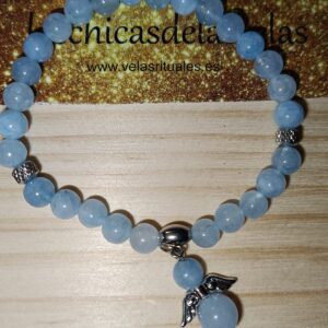 Pulsera Agua marina 6mm