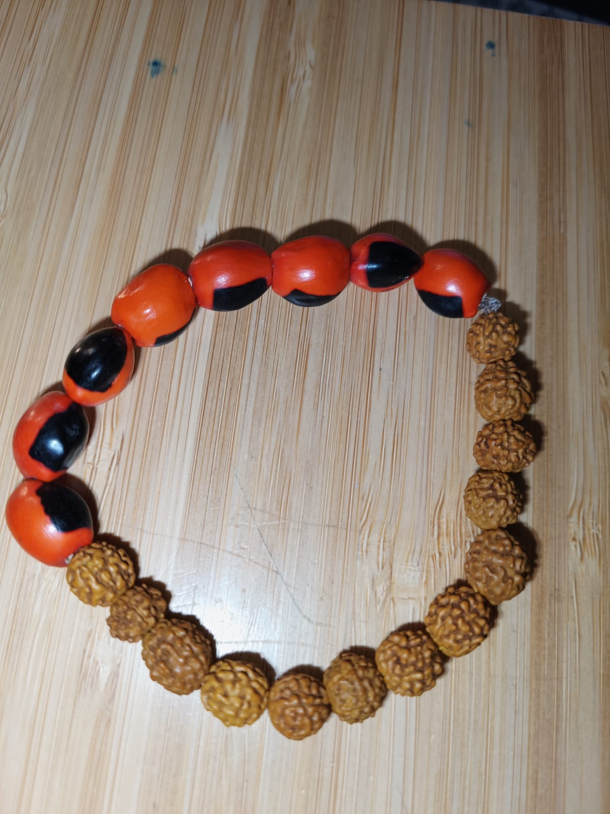 Pulsera semillas Huayruro - Rudrakhsa