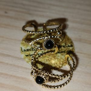 Anillo ojo turco con turmalina