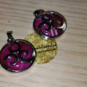 Colgante Ágata Rosa - trisquel