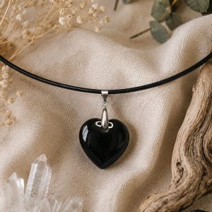 Colgante Obsidiana corazón