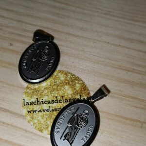 Collar San Judas Tadeo serigrafiado plateado