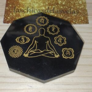 Placa Obsidiana chakras
