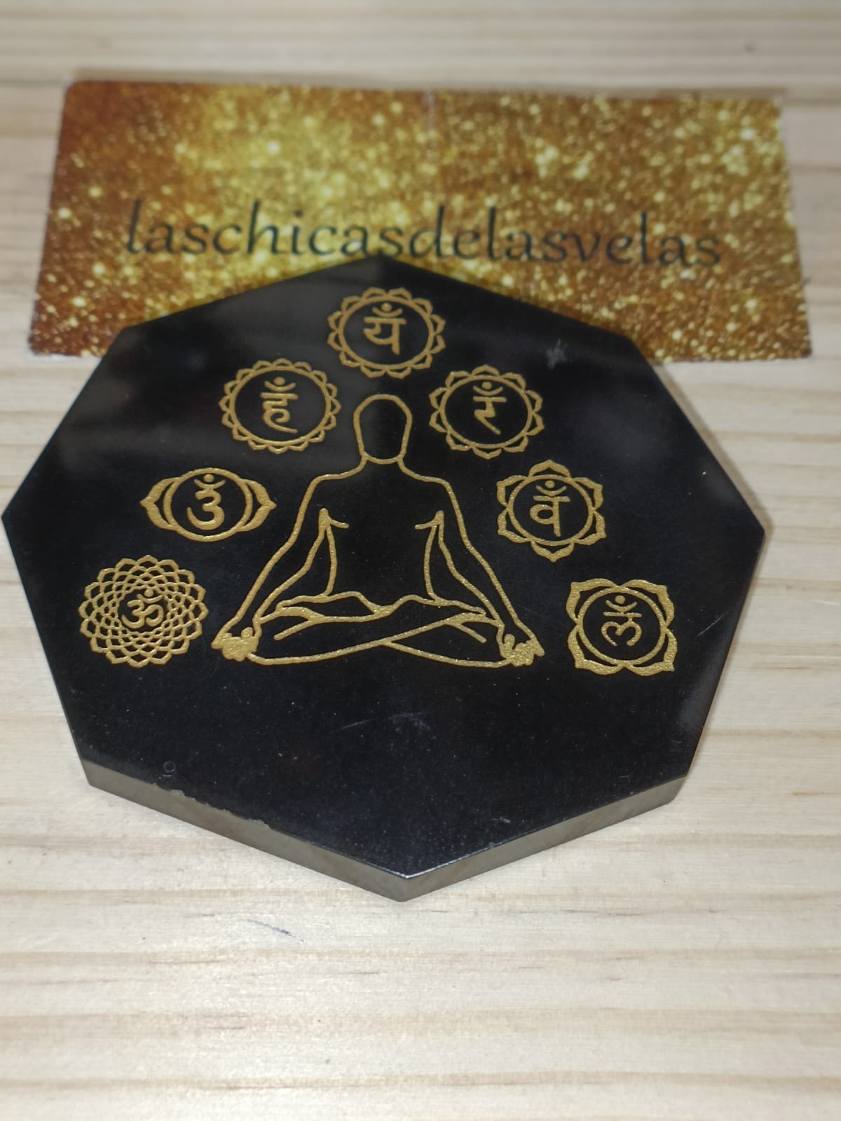 Placa Obsidiana chakras
