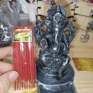 Porta incienso Ganesh Plateado