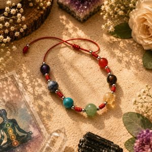 Pulsera siete nudos chacras