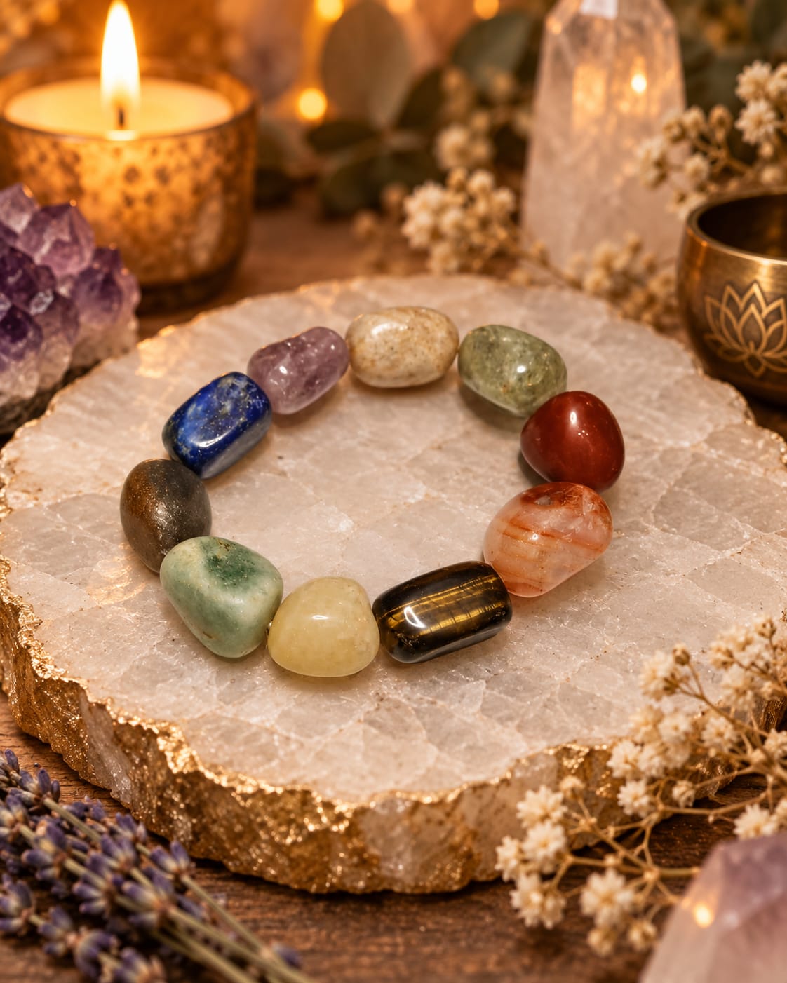 Pulsera Abre caminos piedras grandes inicios y personalidad