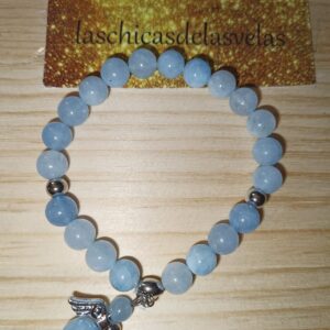 Pulsera Agua marina 8mm