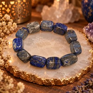 Pulsera Lapislazuli piedras grandes    intuición y claridad mental