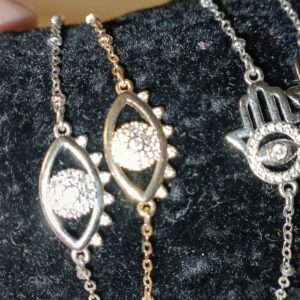 pulsera ojo turco dorada
