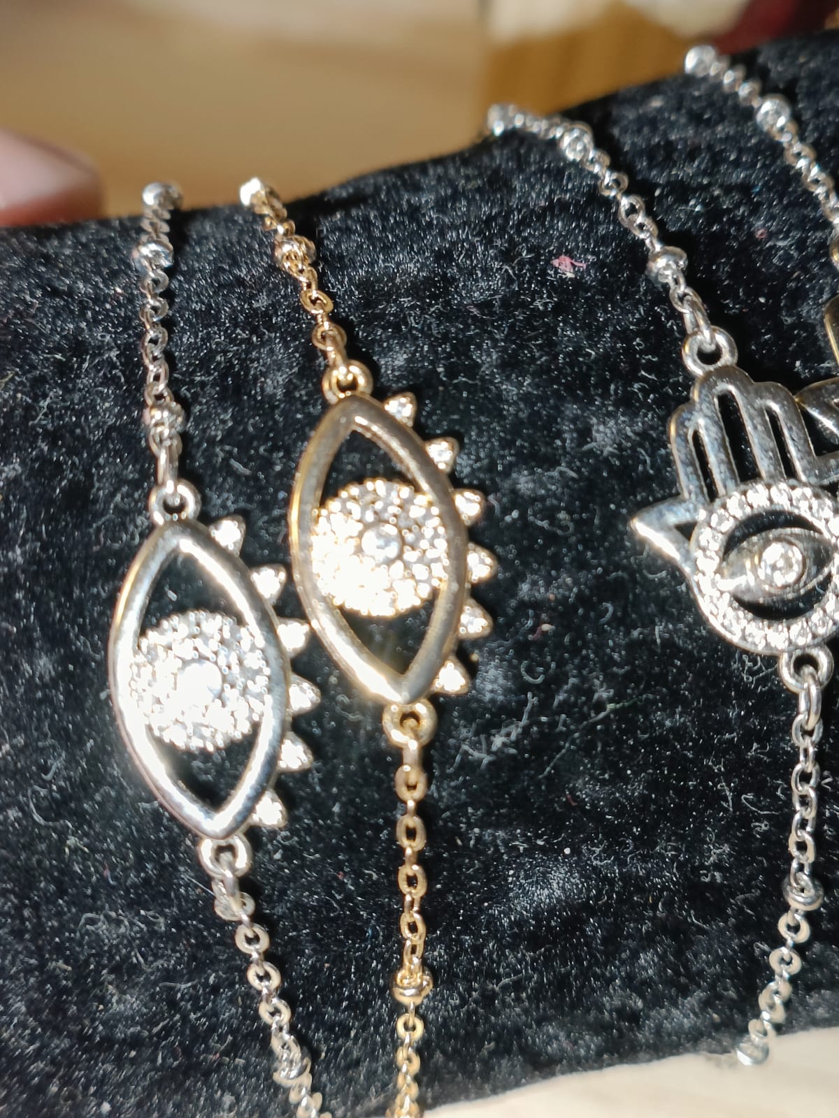 pulsera ojo turco dorada
