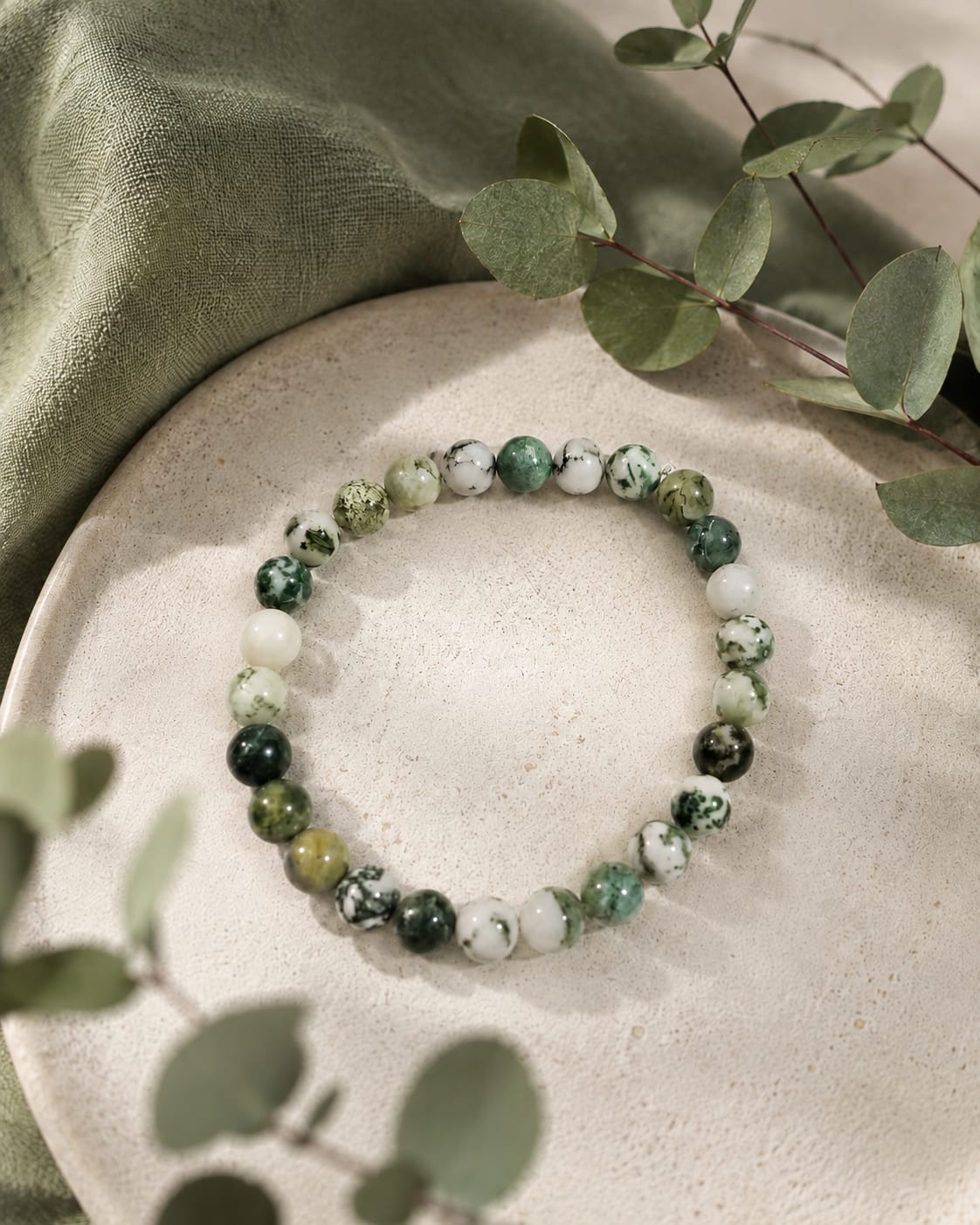 Pulsera Ágata Árbol tamaño grande