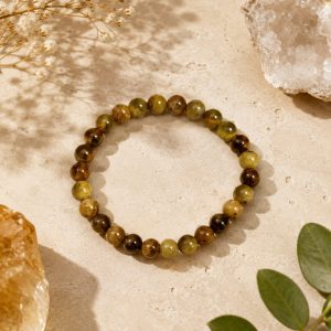 Pulsera Granate verde tamaño grande