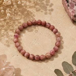 Pulsera rodonita tamaño grande