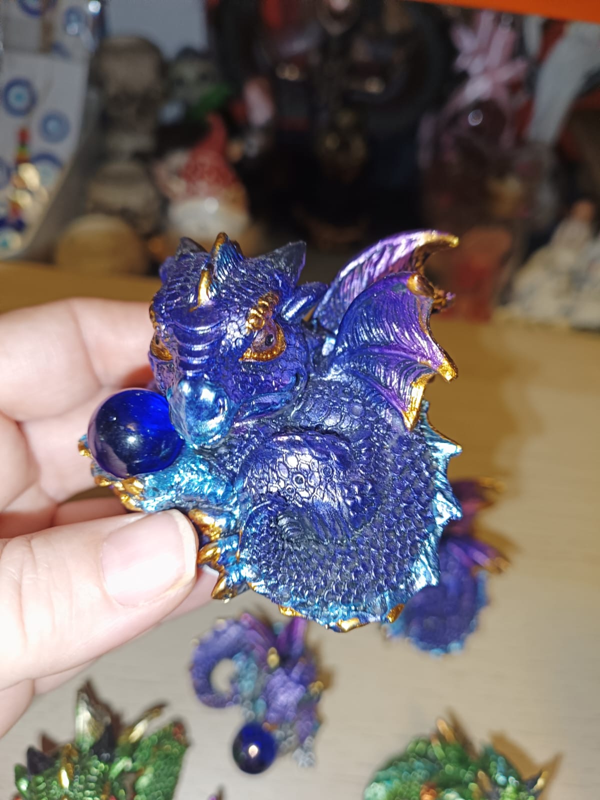 Dragón mediano azul
