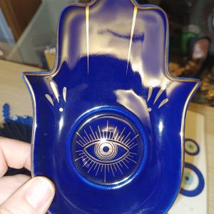 Mano de Fátima azul
