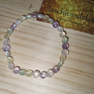 Pulsera Fluorita tallada