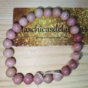 Pulsera rodonita tamaño grande