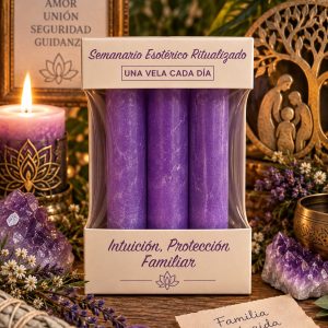 Velas esotéricas Ritualizadas Intuición, protección familiar