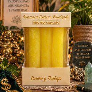 velas esotéricas ritualizadas Dinero y Trabajo