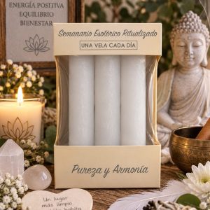 velas esotéricas ritualizadas pureza y armonía