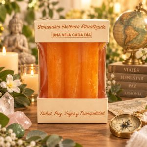 velas esotéricas ritualizadas Salud, paz, viajes y tranquilidad