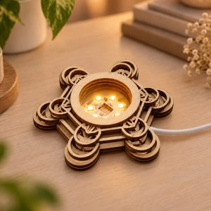 Luz led para minerales  Cubo de Metatrón