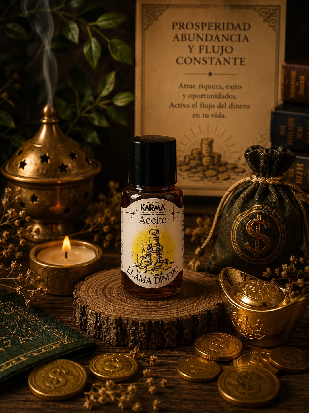 Aceite Llama Dinero