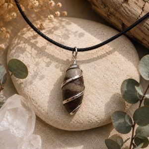 Colgante Shiva Lingam espiral