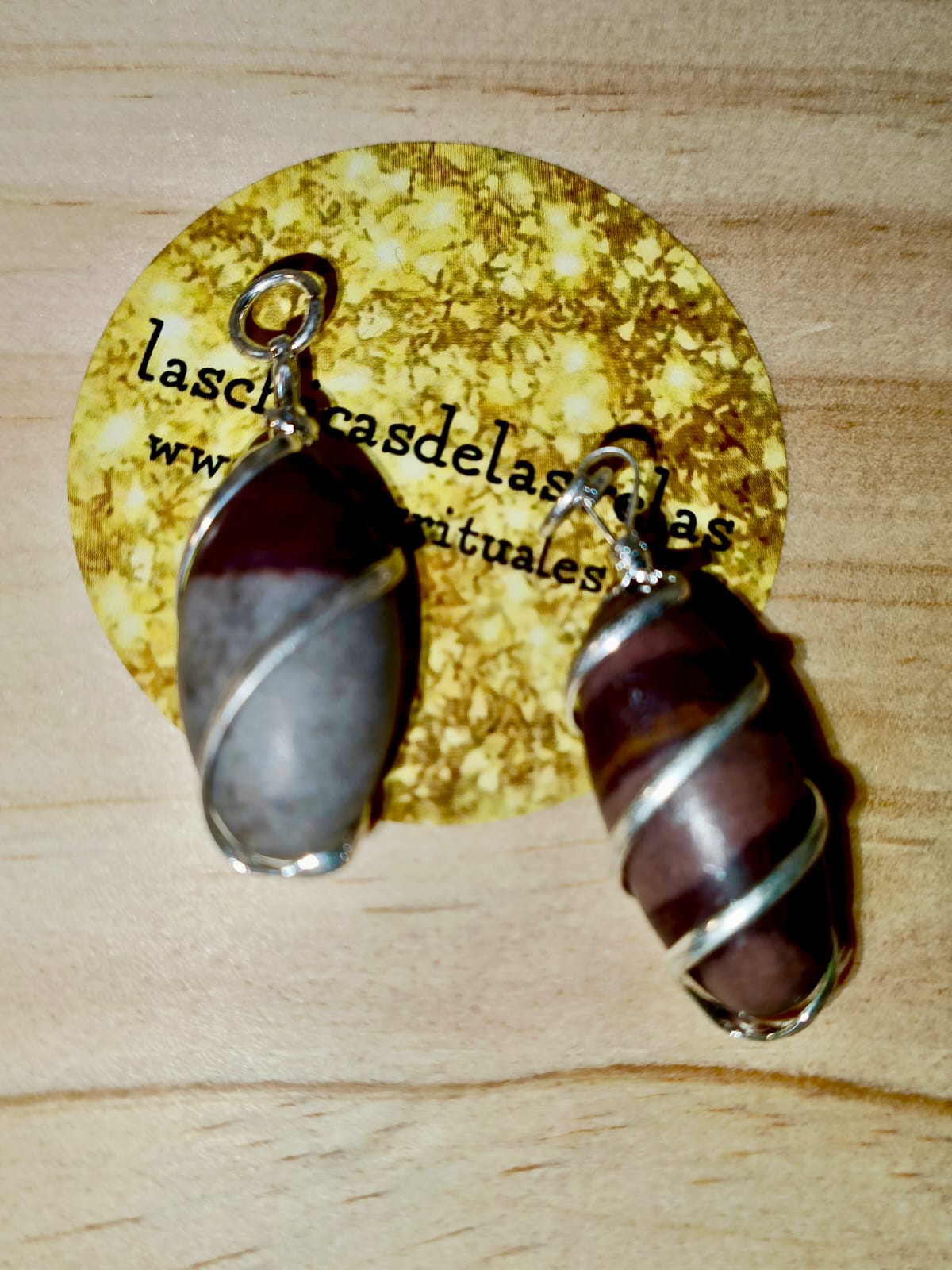Colgante Shiva Lingam espiral