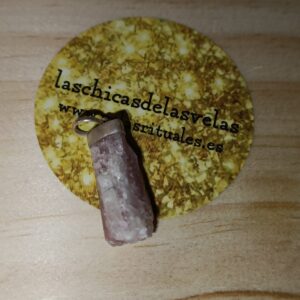Colgante Turmalina Rosa plata