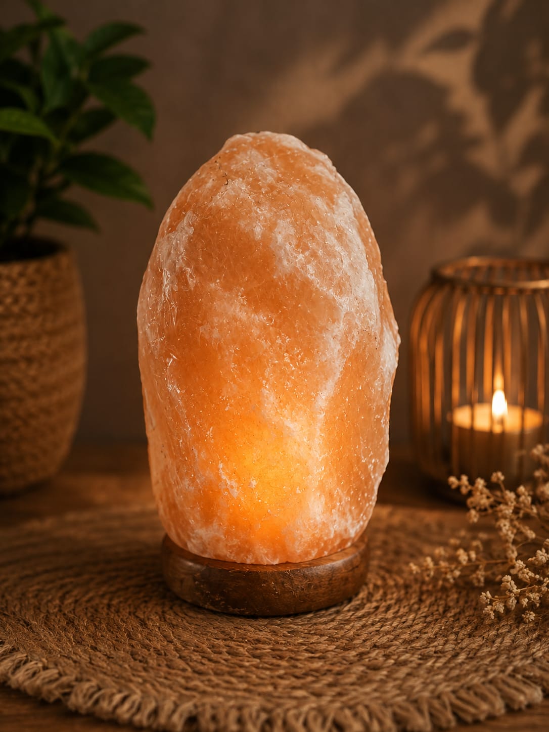 Lámpara de sal naranja Himalaya 1 - 2 kg