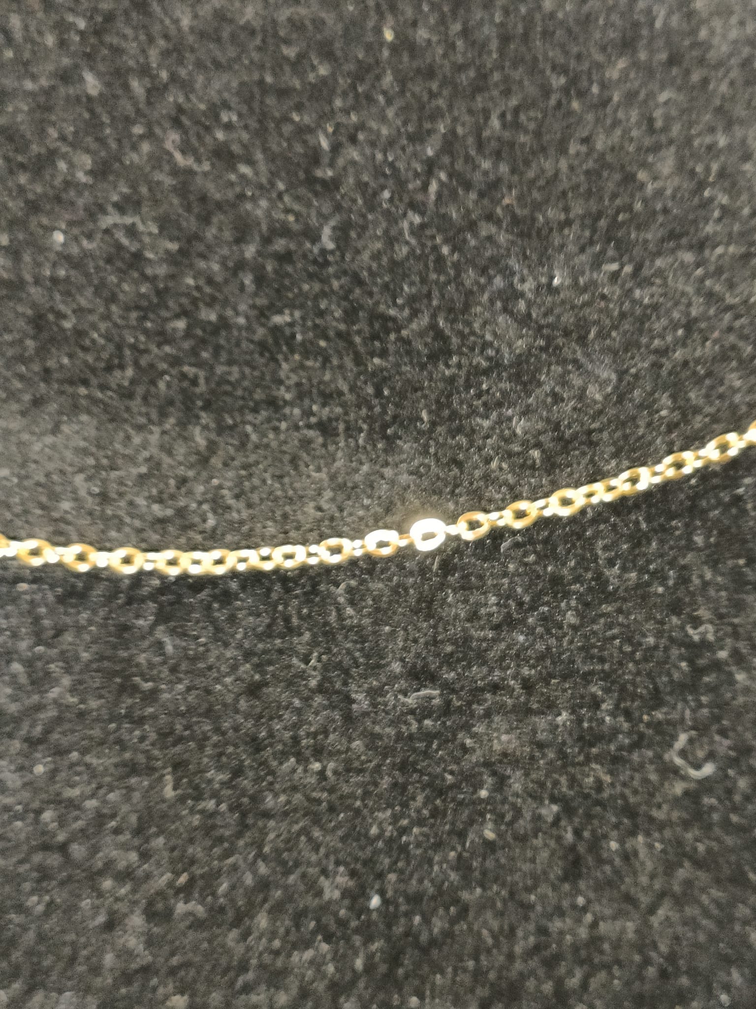 Cadena de Acero 60 + 5 cm dorado 0.40mm