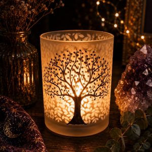 porta velas árbol de la vida