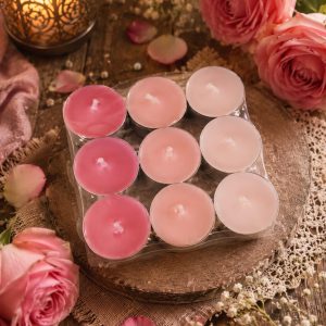 Velas de Té - Jardín de Rosas